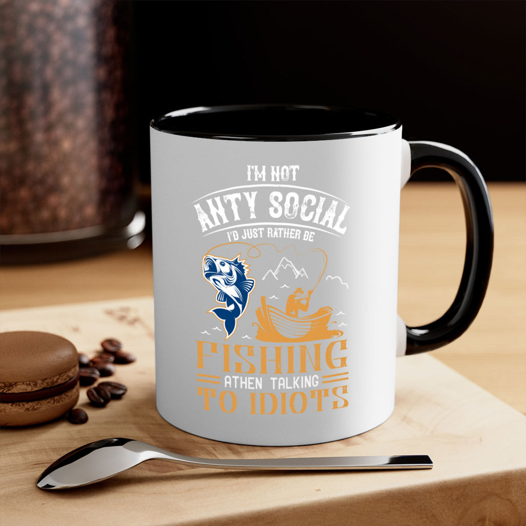 im not anty social 85#- fishing-Mug / Coffee Cup