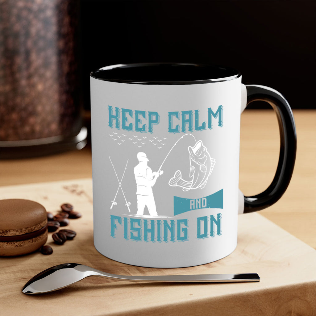 keep calm and fishing on 248#- fishing-Mug / Coffee Cup
