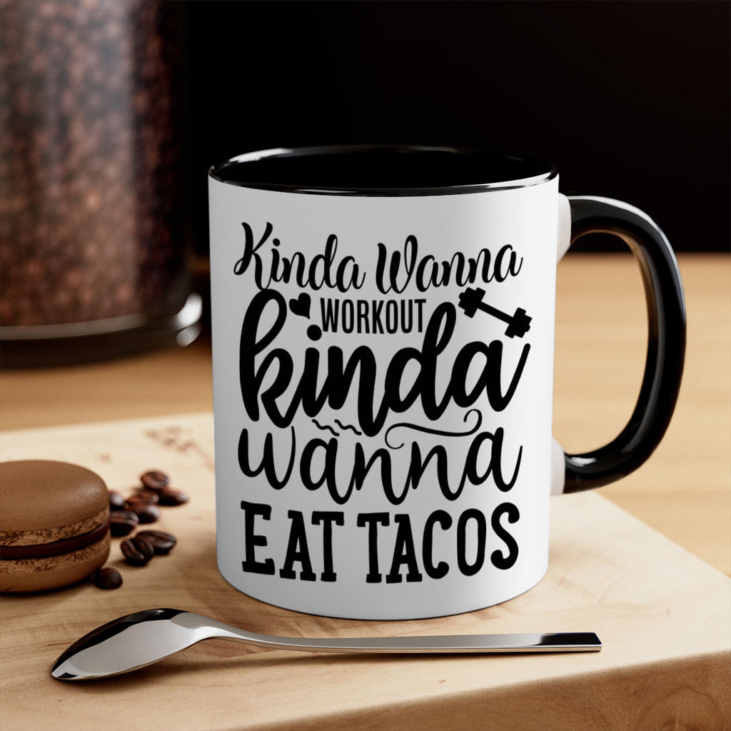 kinda wanna workout kinda wanna eat tacos 35#- gym-Mug / Coffee Cup