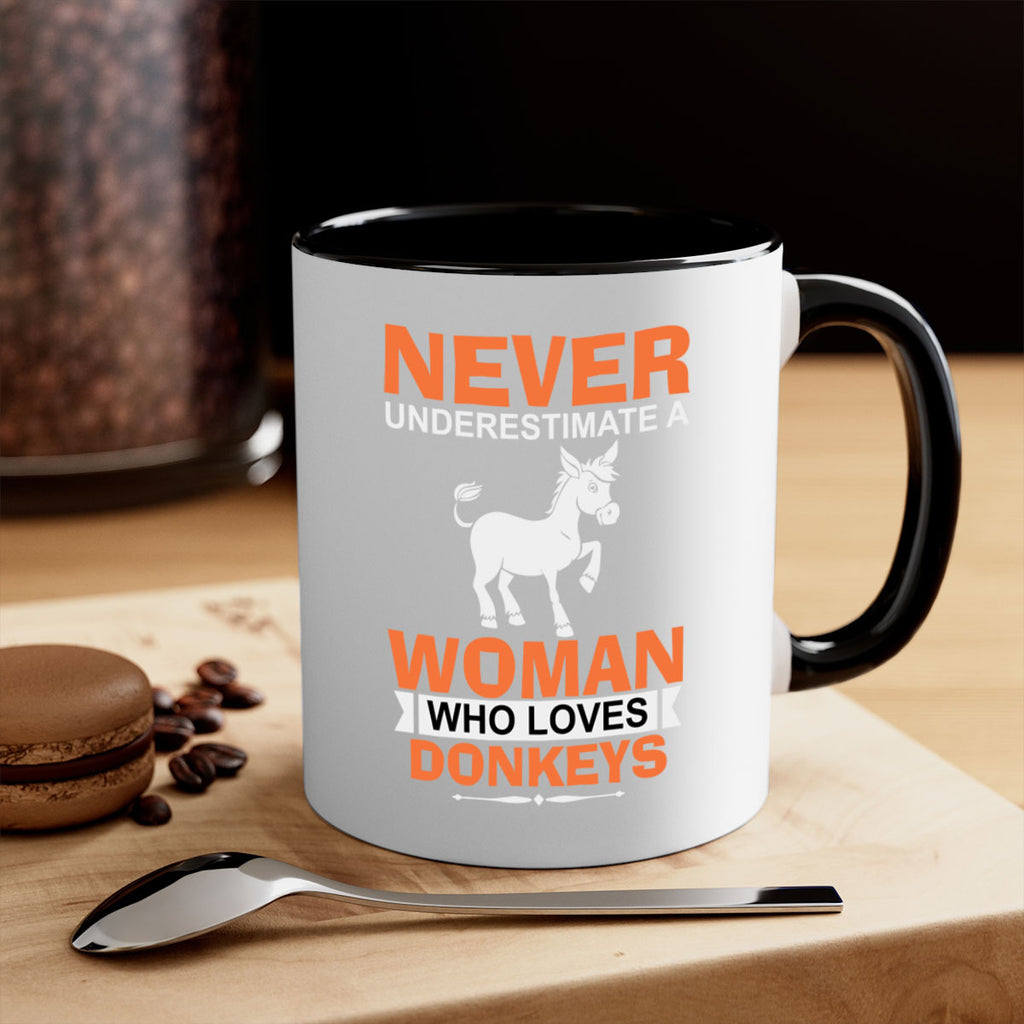 never underestimate a woman who loves donkeys Style 1#- Donkey-Mug / Coffee Cup