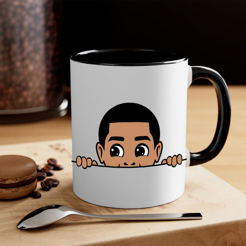 peekaboo boy 17#- Black men - Boys-Mug / Coffee Cup