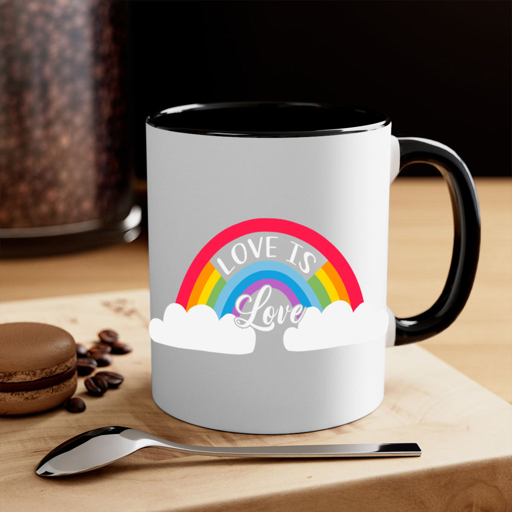 rainbow lgbt love is love 28#- lgbt-Mug / Coffee Cup