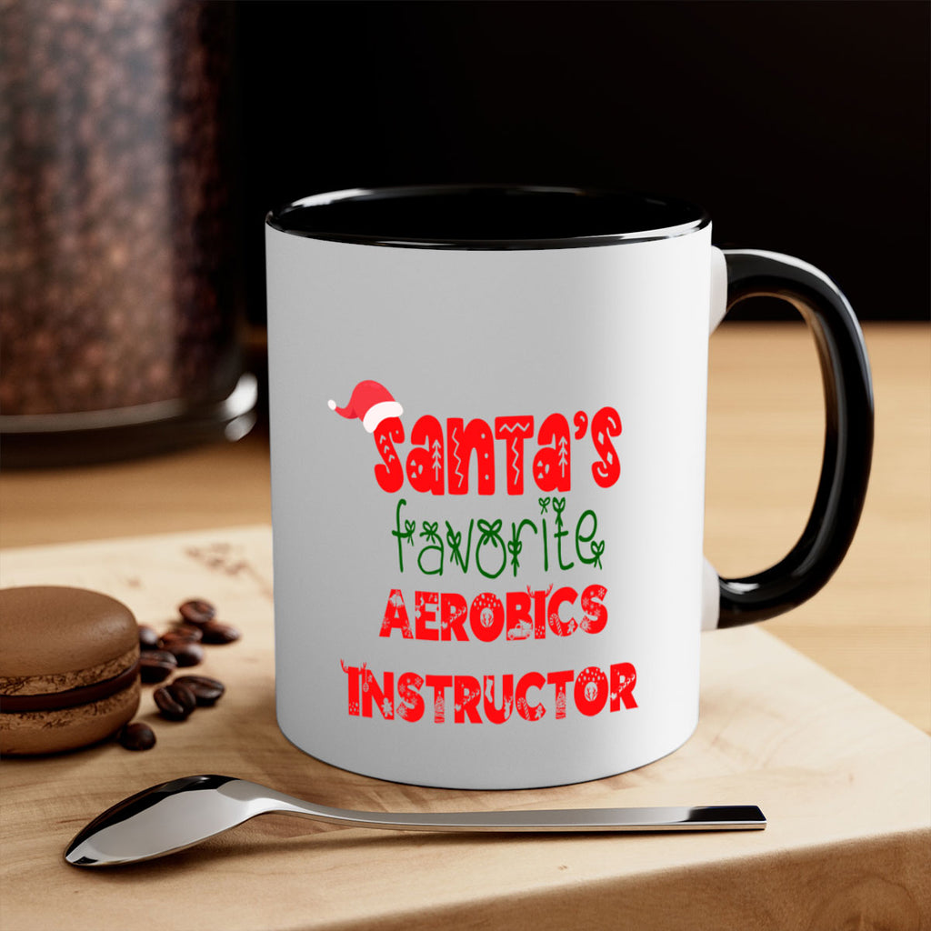 santas favorite aerobics instructor style 628#- christmas-Mug / Coffee Cup