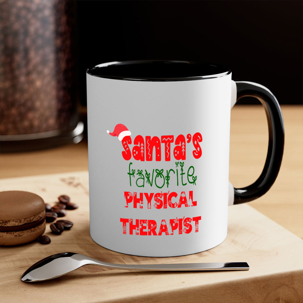 santas favorite physical therapist style 1015#- christmas-Mug / Coffee Cup