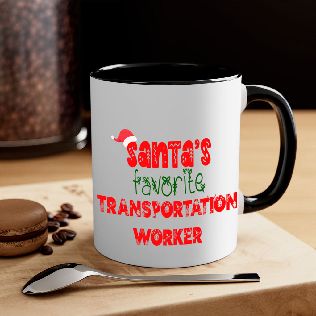 santas favorite transportation worker style 1130#- christmas-Mug / Coffee Cup