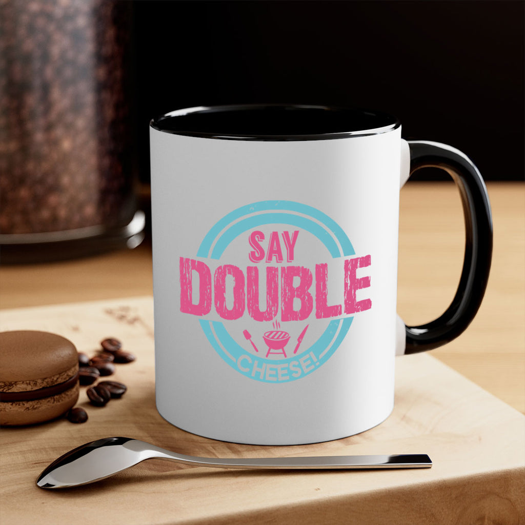 say double cheese 14#- bbq-Mug / Coffee Cup