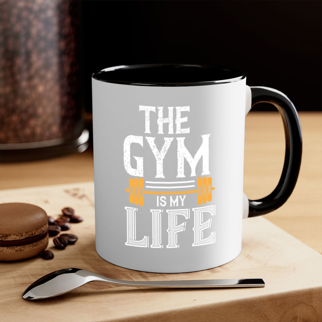 the gym is my life 65#- gym-Mug / Coffee Cup
