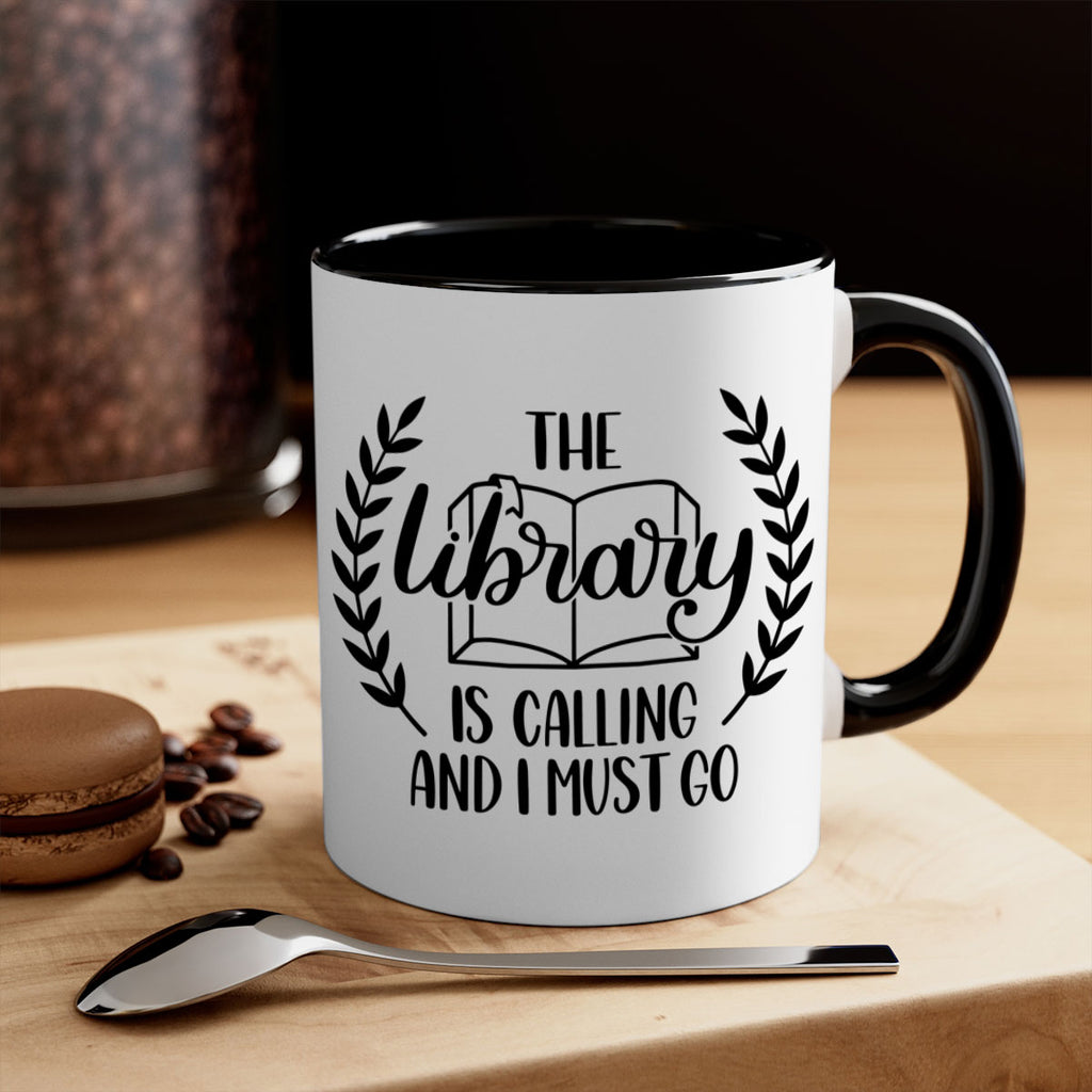 the library is calling and i must go 25#- Reading - Books-Mug / Coffee Cup