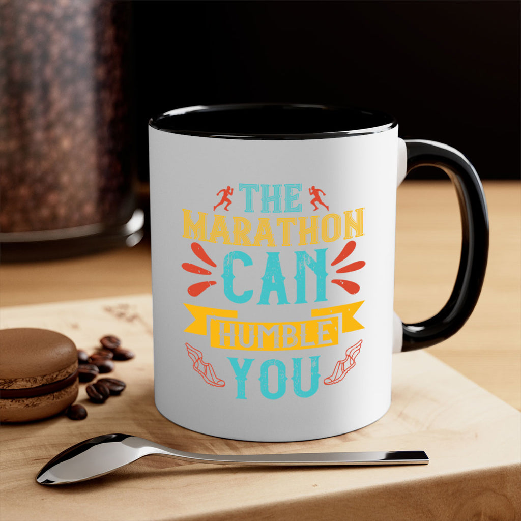 the marathon can humble you 14#- running-Mug / Coffee Cup