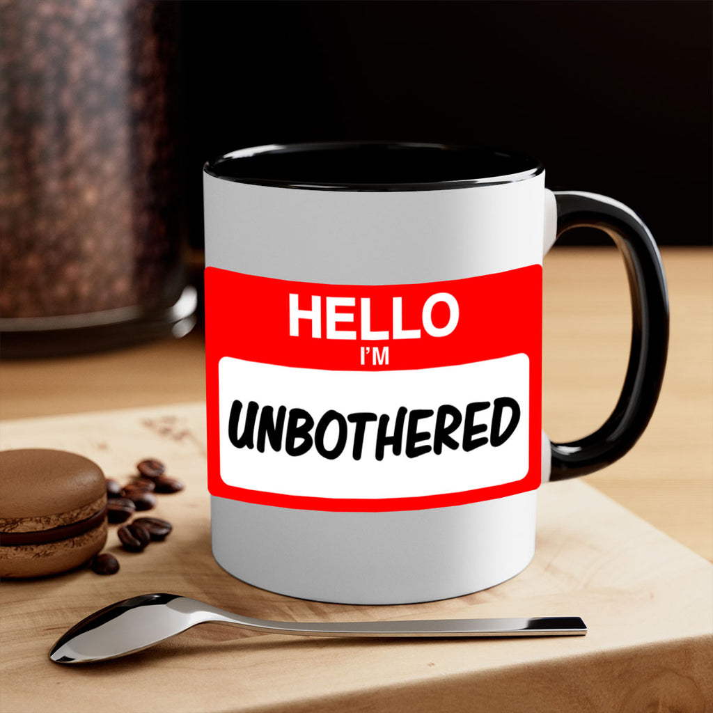 unbothered 14#- black words - phrases-Mug / Coffee Cup
