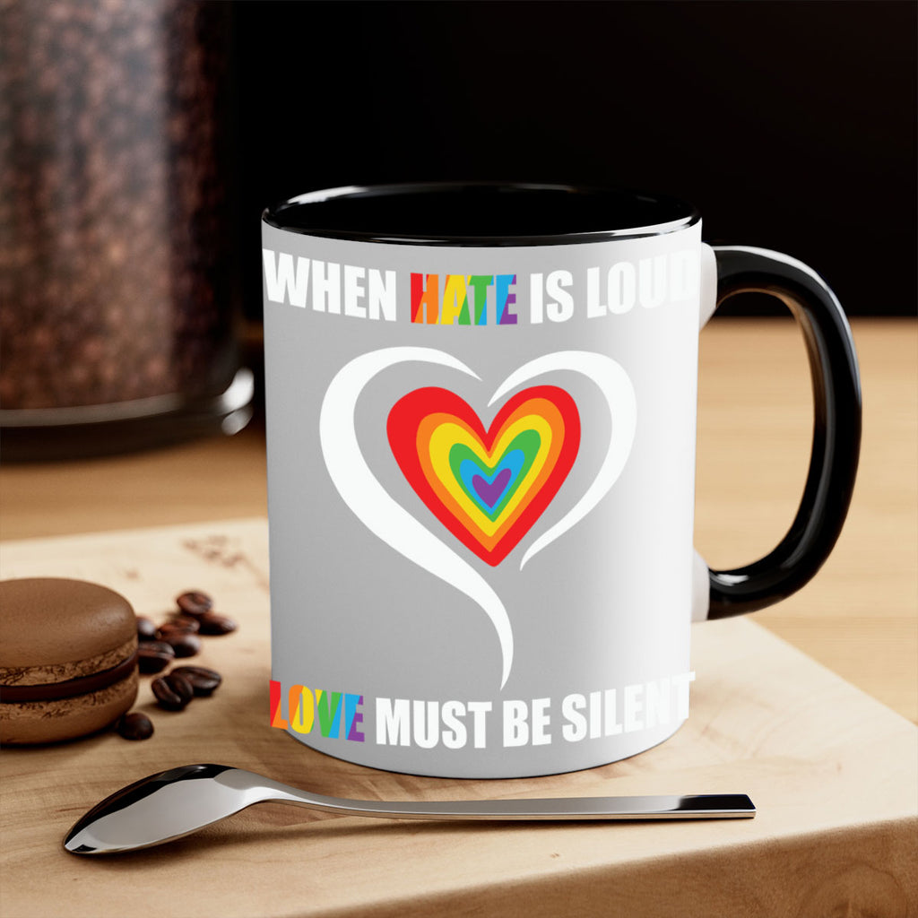 when hate is loud love lgbt 3#- lgbt-Mug / Coffee Cup