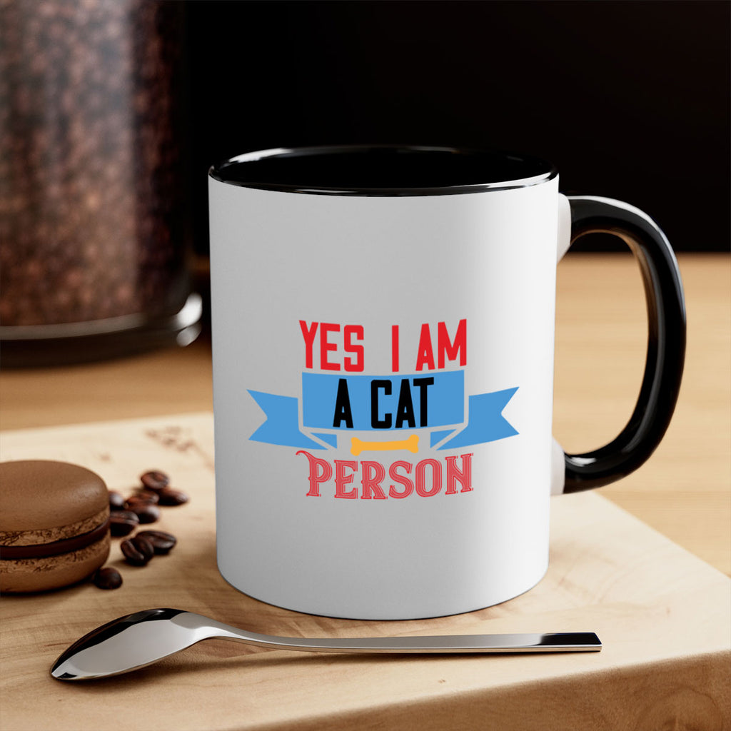yes i am acat person Style 123#- cat-Mug / Coffee Cup