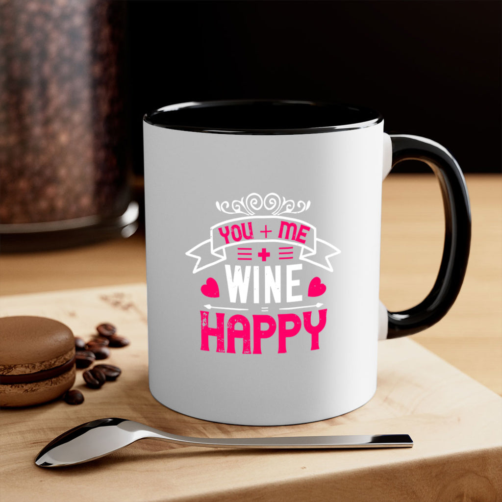you me wine happy 1#- valentines day-Mug / Coffee Cup