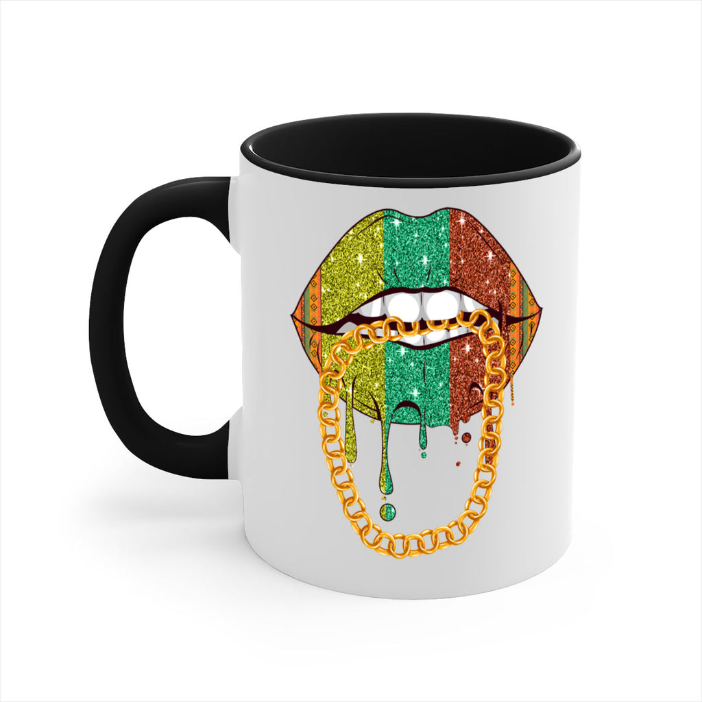 Juneteenth Women Melanin Girl Lips Png 25#- juneteenth-Mug / Coffee Cup