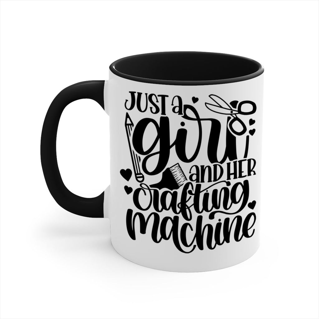 Just A Girl And Her Crafting 16#- crafting-Mug / Coffee Cup