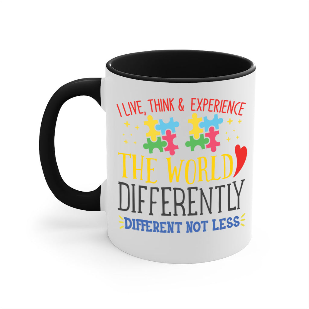 i live think experience the world differently different not less Style 20#- autism-Mug / Coffee Cup