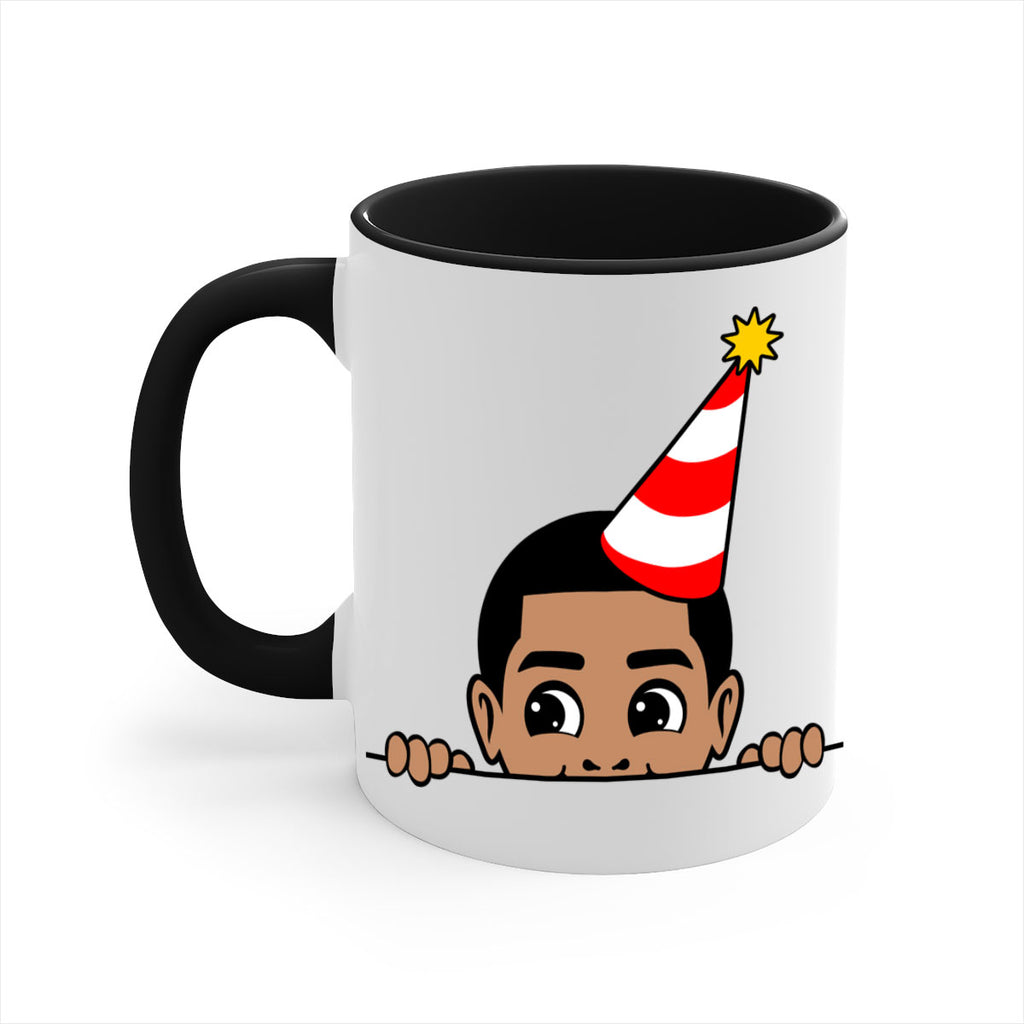 peekaboo afro birthday boy 21#- Black men - Boys-Mug / Coffee Cup