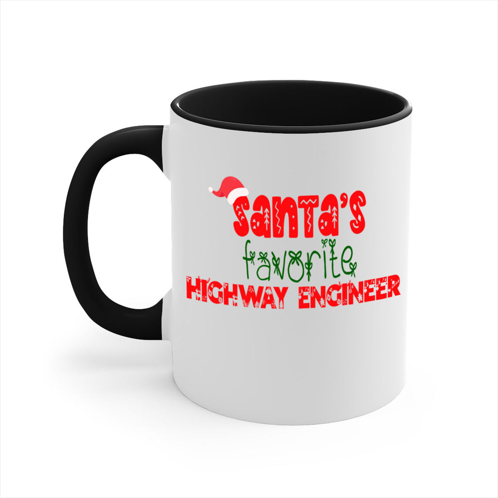 santas favorite highway engineer style 869#- christmas-Mug / Coffee Cup