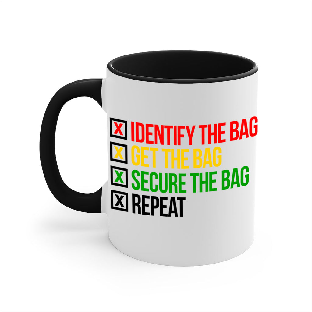 secure the bag 38#- black words - phrases-Mug / Coffee Cup
