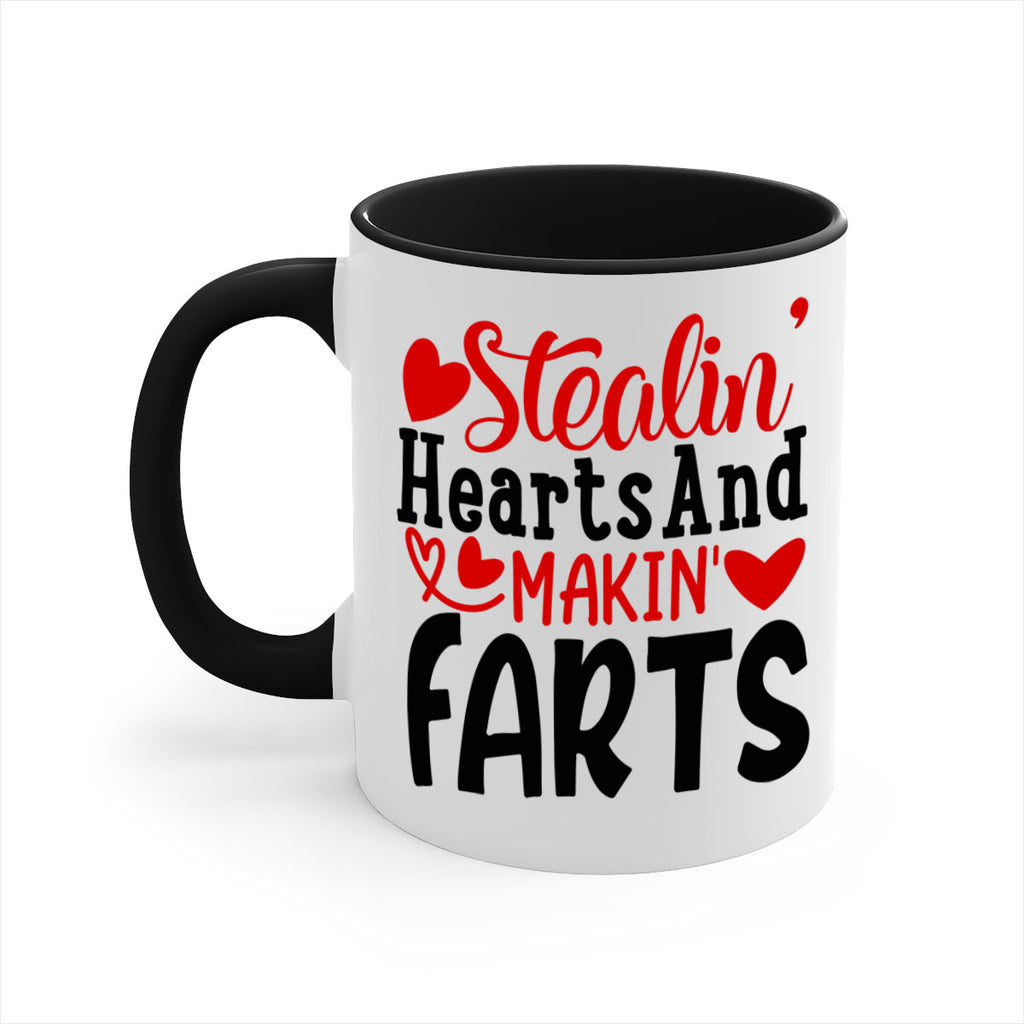 stealin hearts and makin farts 73#- valentines day-Mug / Coffee Cup