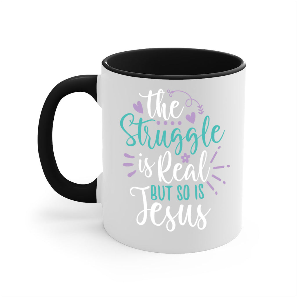 the struggle is real but so is jesuss 4#- easter-Mug / Coffee Cup