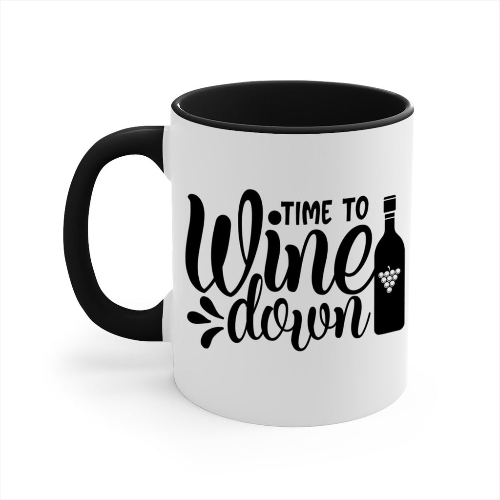 time to wine down 147#- wine-Mug / Coffee Cup