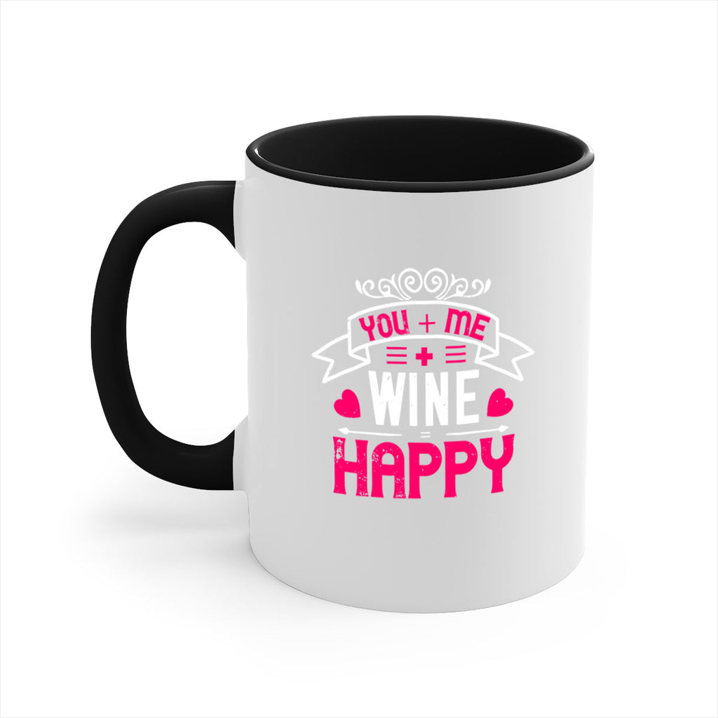 you me wine happy 1#- valentines day-Mug / Coffee Cup