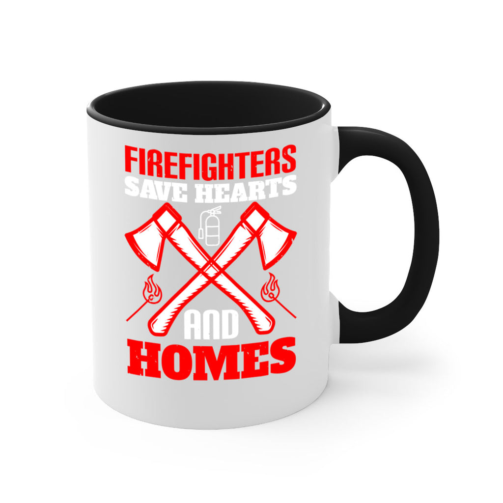 Firefighters save hearts and homes Style 72#- fire fighter-Mug / Coffee Cup