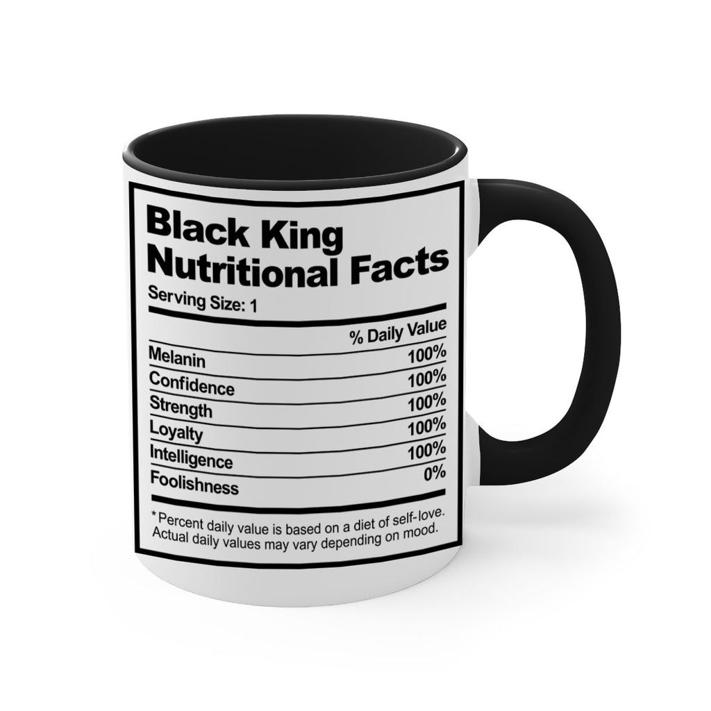 black king nutritional facts 231#- black words - phrases-Mug / Coffee Cup