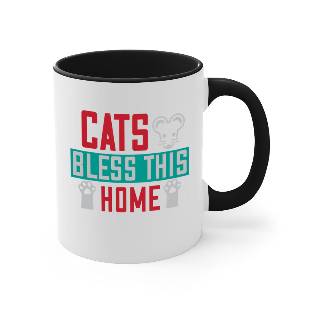 cats bless this home Style 36#- cat-Mug / Coffee Cup