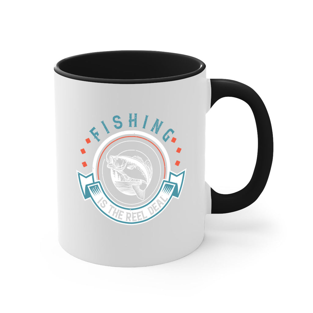 fishing is the reel deal 271#- fishing-Mug / Coffee Cup