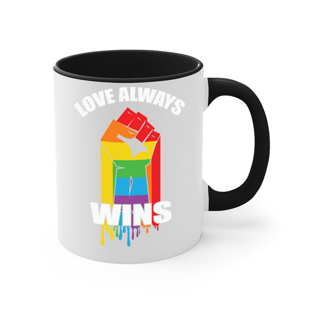 love always wins lgbt fist lgbt 87#- lgbt-Mug / Coffee Cup