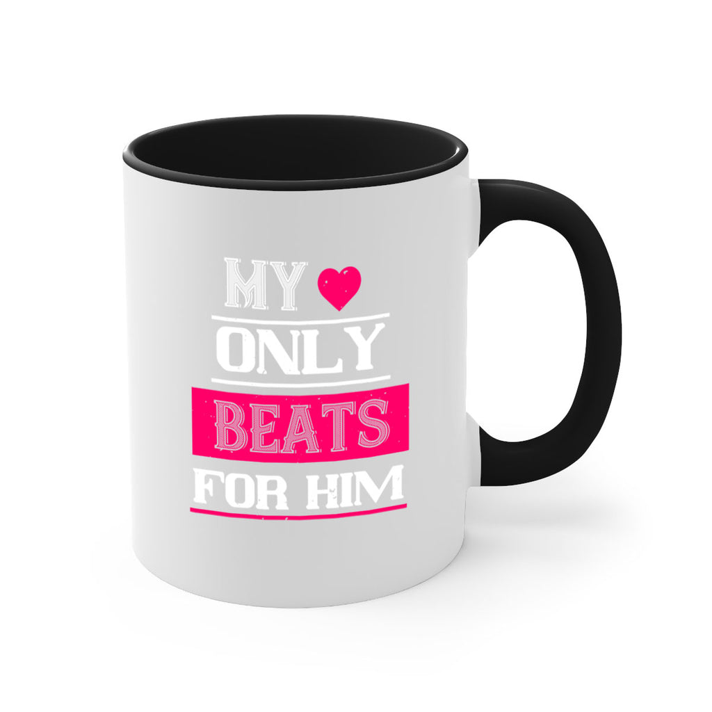 my love only beats for him 35#- valentines day-Mug / Coffee Cup