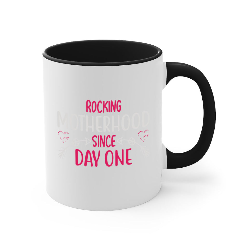 rocking motherhood since day one 69#- mom-Mug / Coffee Cup
