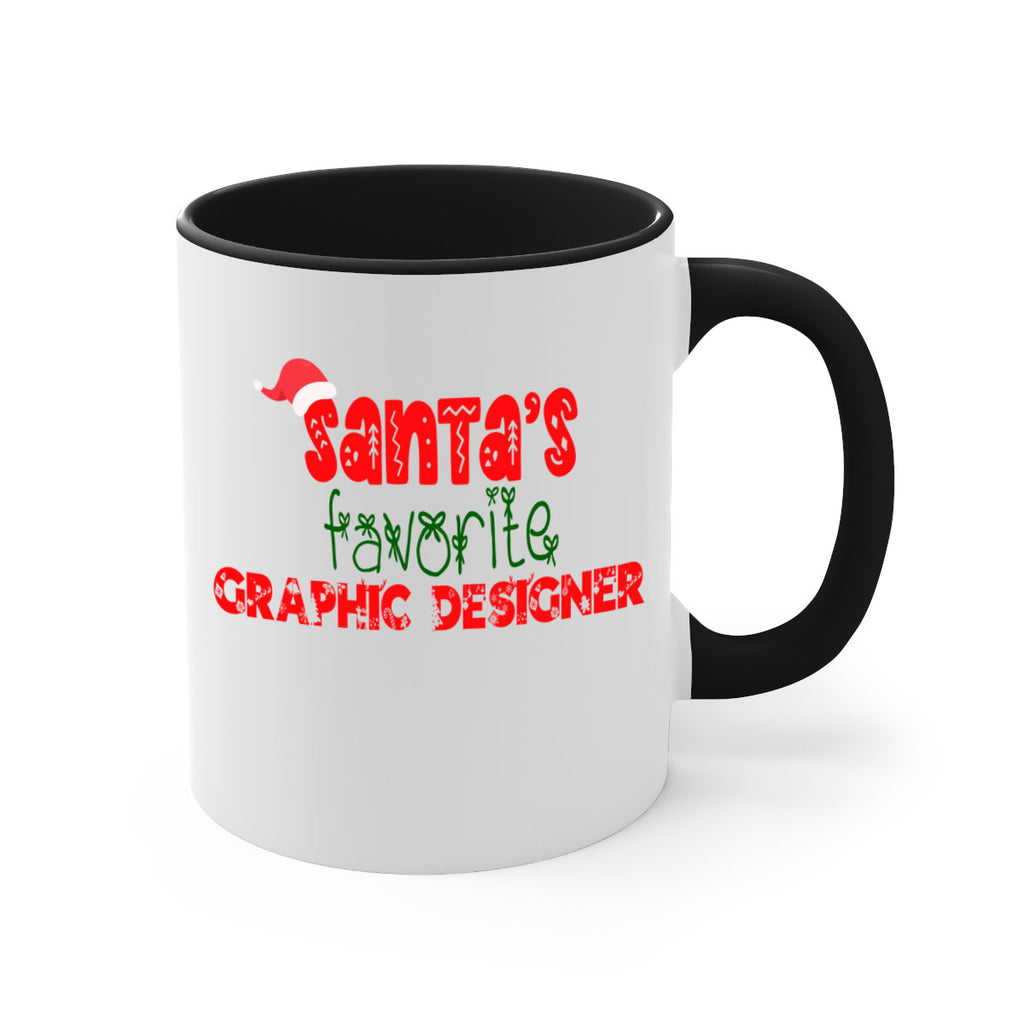 santas favorite graphic designer style 855#- christmas-Mug / Coffee Cup