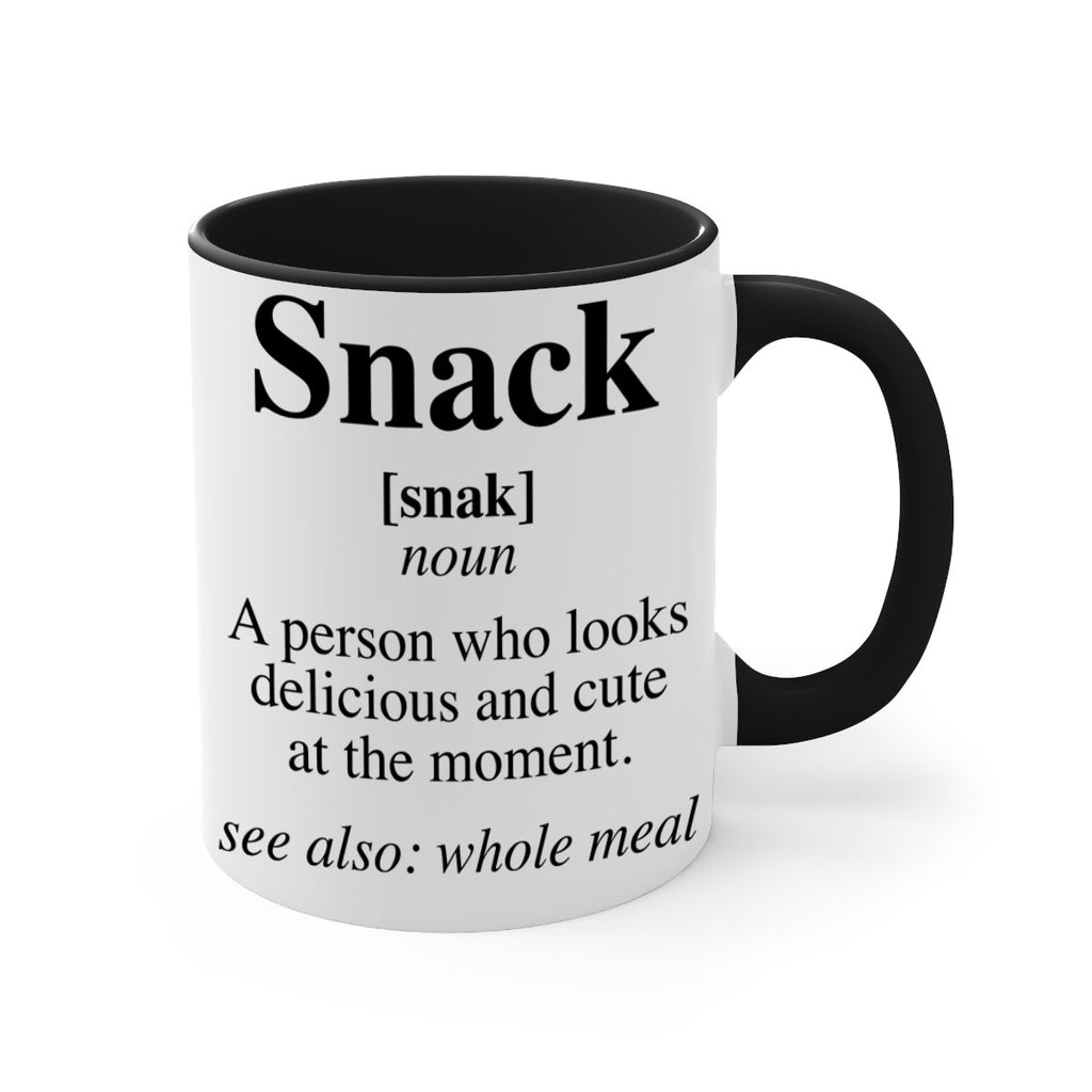 snack definition 29#- black words - phrases-Mug / Coffee Cup