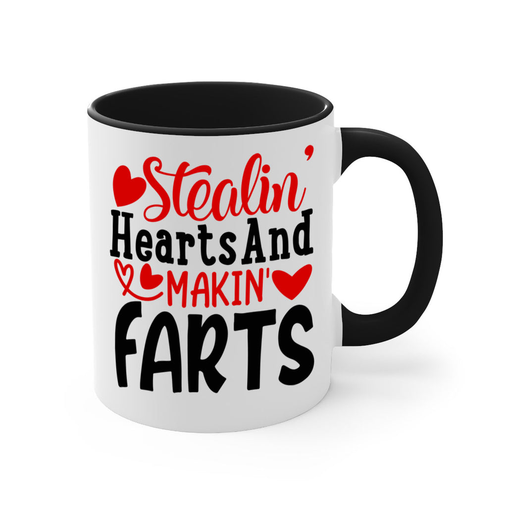 stealin hearts and makin farts 73#- valentines day-Mug / Coffee Cup