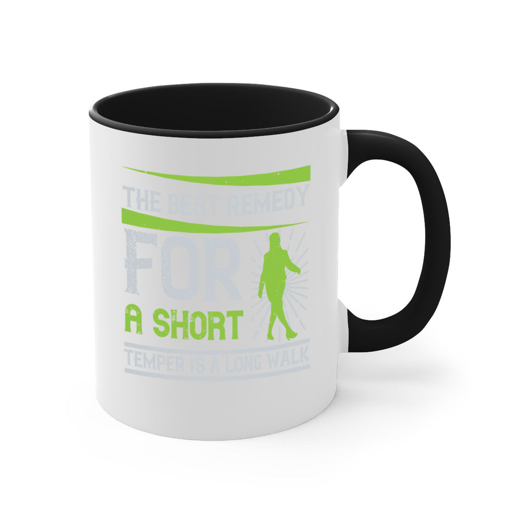 the best remedy for a short temper is a long walk 23#- walking-Mug / Coffee Cup