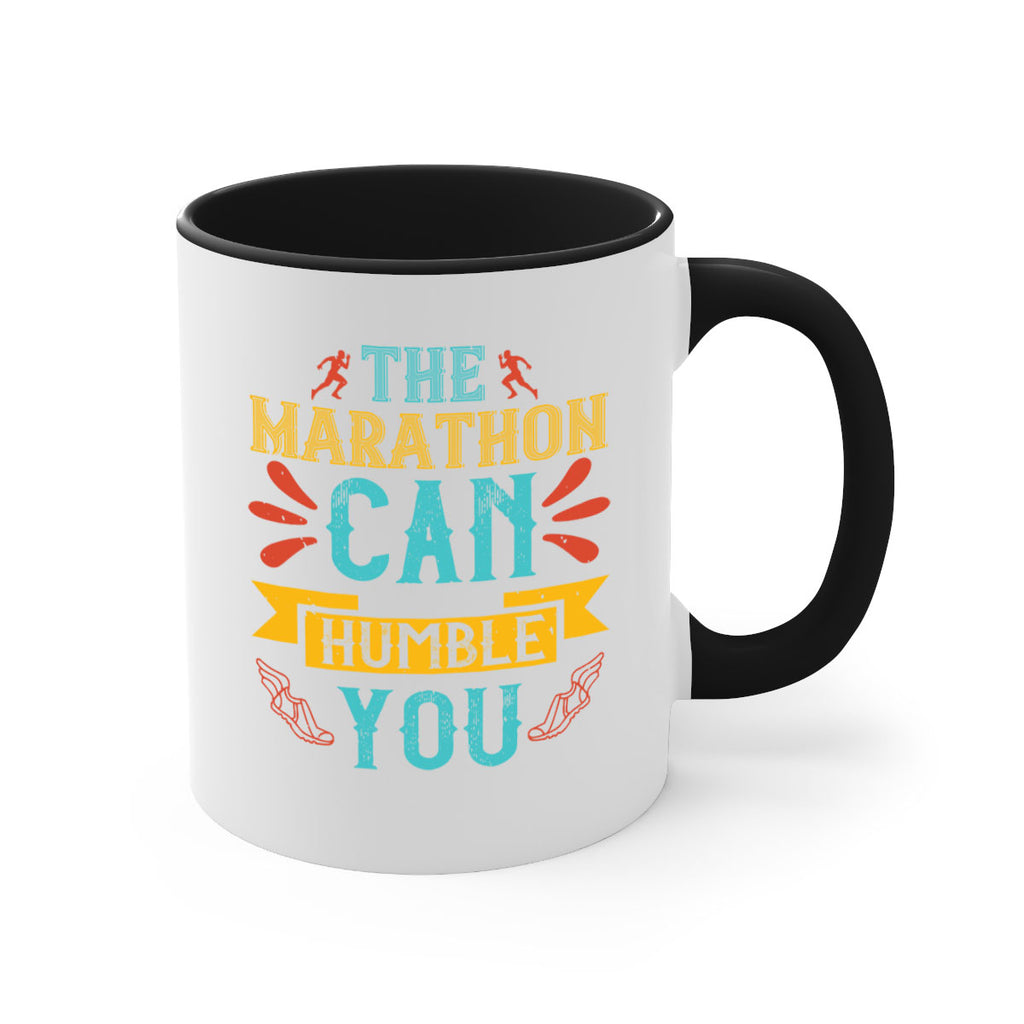 the marathon can humble you 14#- running-Mug / Coffee Cup
