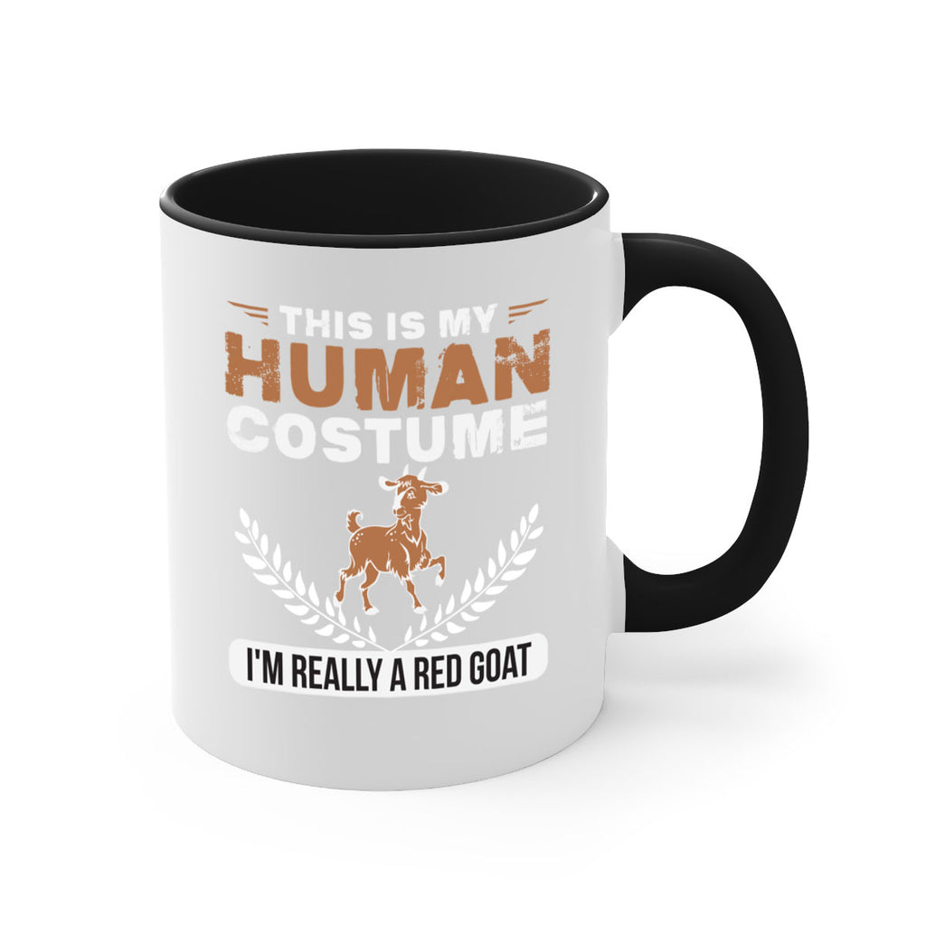 this is my human costume im really a red goat Style 1#- goat-Mug / Coffee Cup