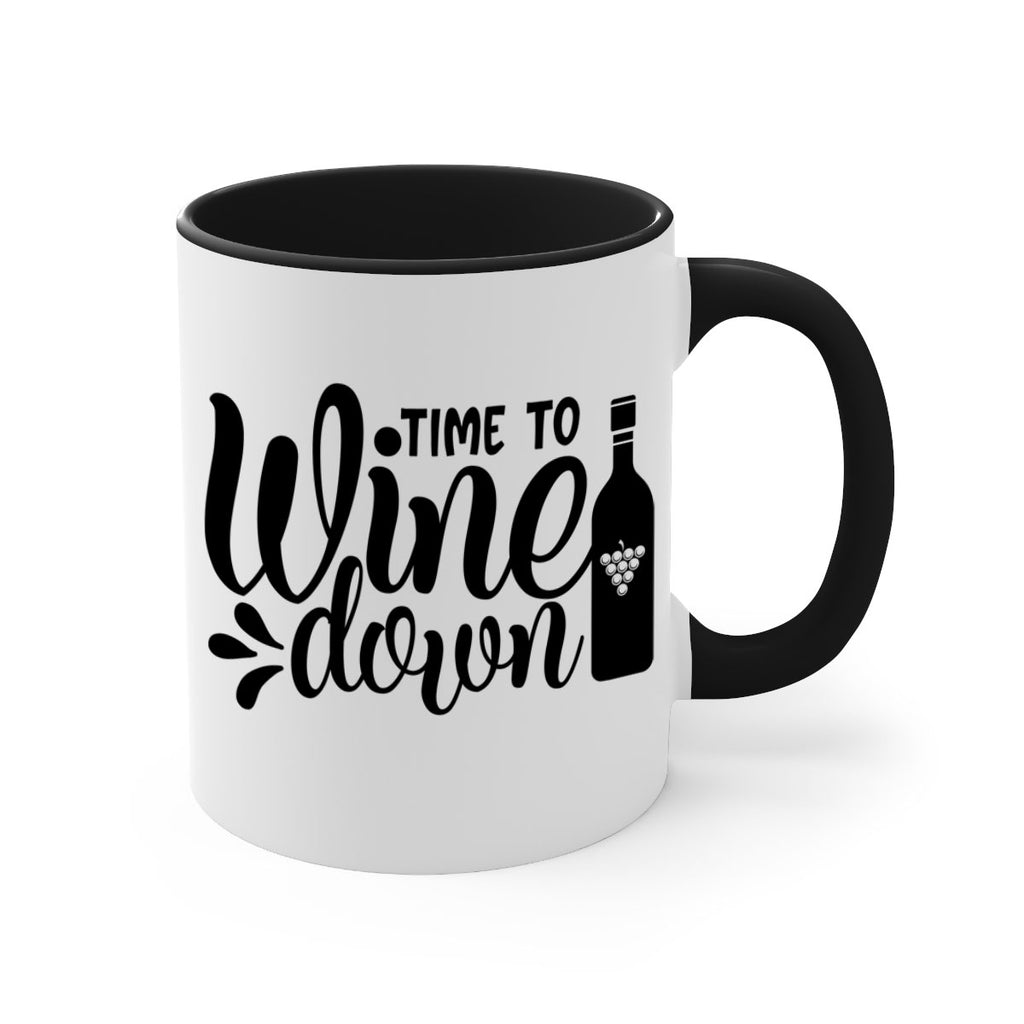 time to wine down 147#- wine-Mug / Coffee Cup