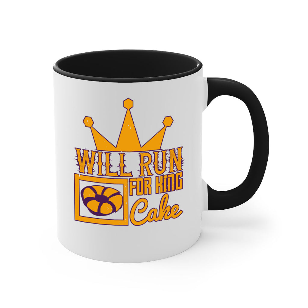 will run for king cake 28#- mardi gras-Mug / Coffee Cup