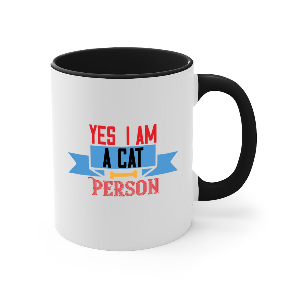 yes i am acat person Style 123#- cat-Mug / Coffee Cup