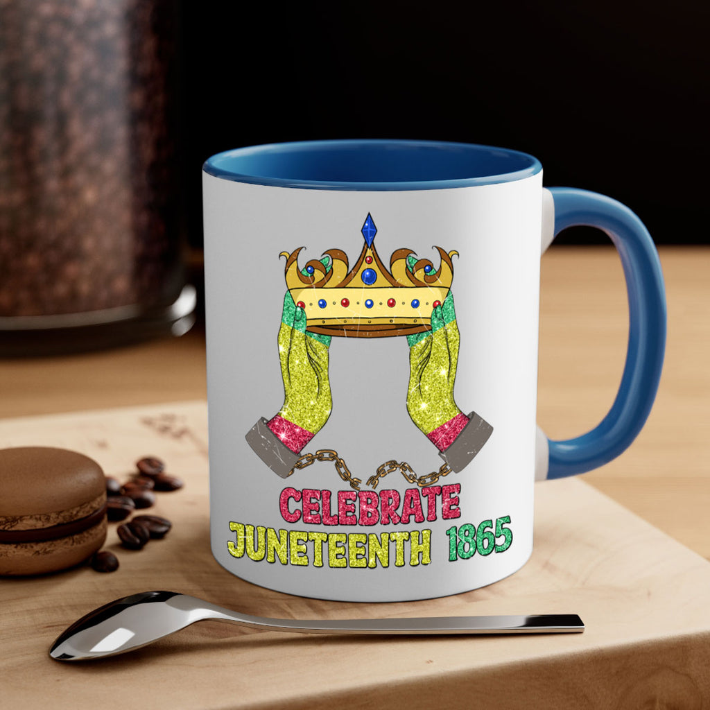 Celebrate Juneteenth 1865 Crown Designs 2#- juneteenth-Mug / Coffee Cup