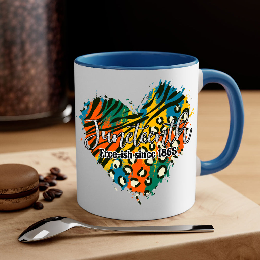 Juneteenth Freeish Since 1865 Heart Png 38#- juneteenth-Mug / Coffee Cup