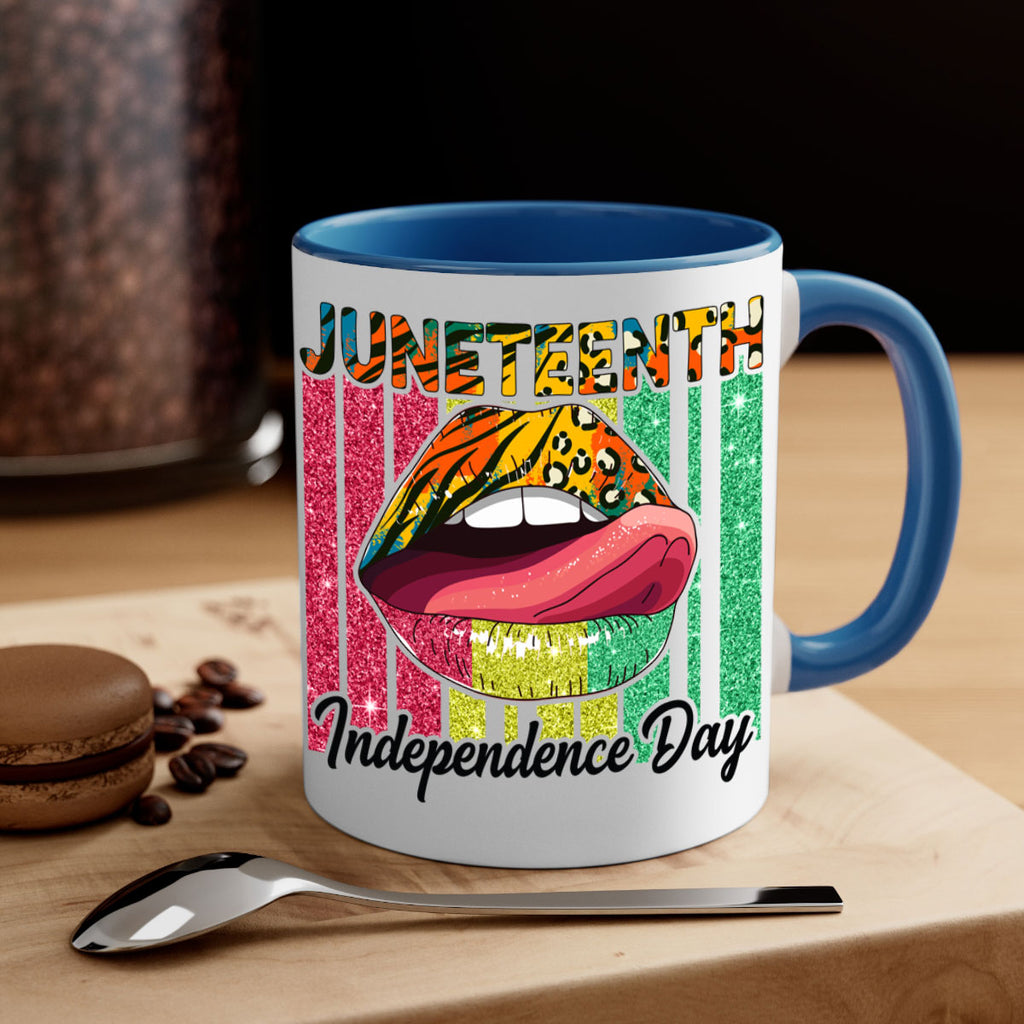 Juneteenth Independence Day Sexy Lip Png 11#- juneteenth-Mug / Coffee Cup