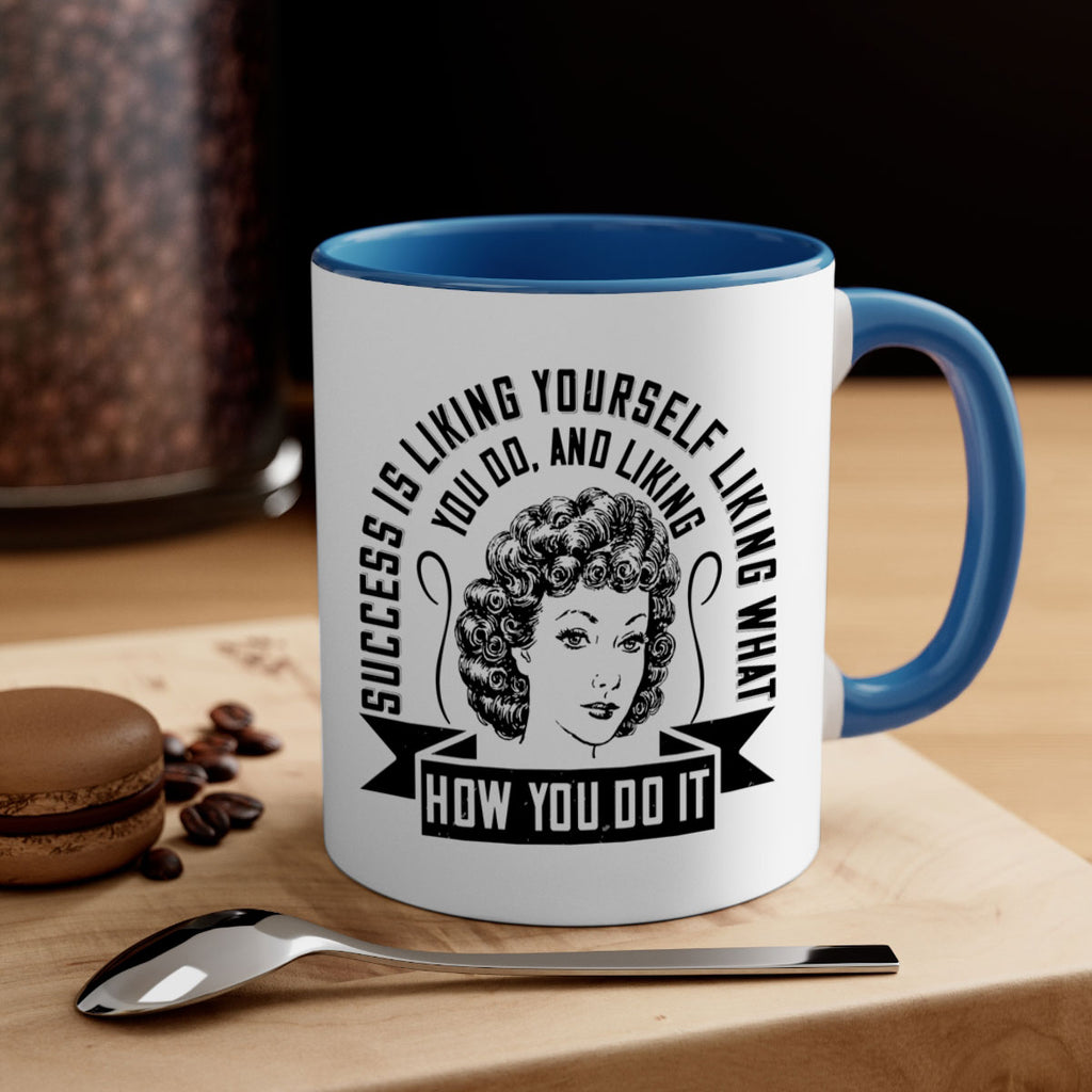 Success is liking yourself liking what you do and liking how you do it Style 16#- Afro - Black-Mug / Coffee Cup