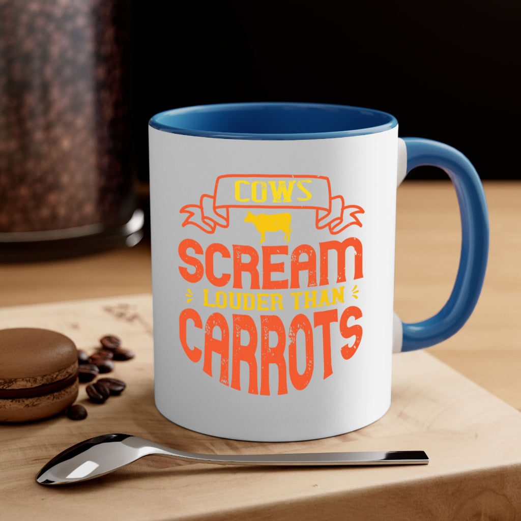 cows scream louder than carrots 71#- vegan-Mug / Coffee Cup