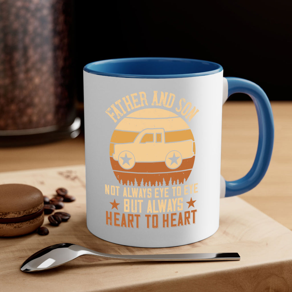 father and son not always eye to eye but always heart to heart Style 2#- truck driver-Mug / Coffee Cup