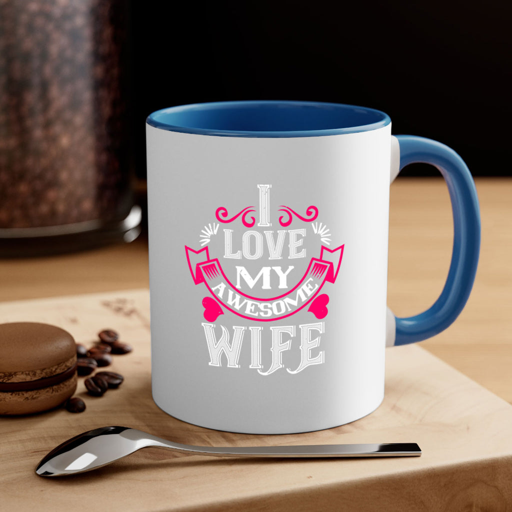 i love my awesome wife 55#- valentines day-Mug / Coffee Cup
